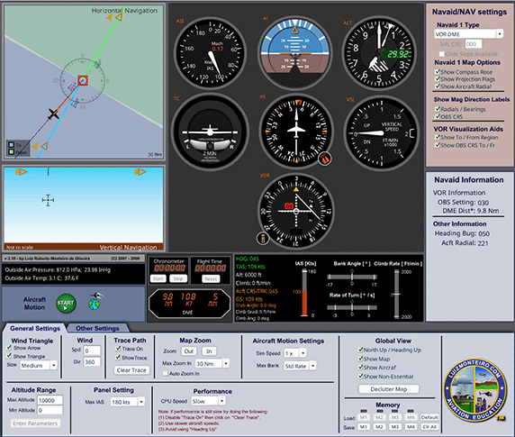 VOR Simulator Version 3 screenshot