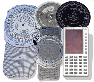 Analog and Digital Flight Computers, E6B and CR3 Slide Rules